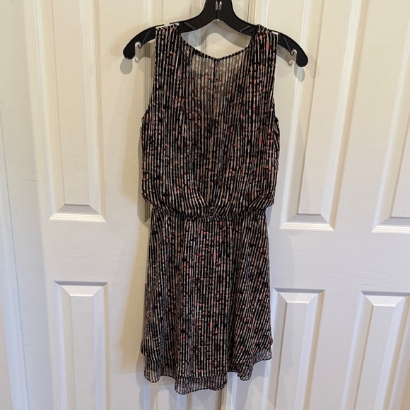 White House Black Market Black and Pink Mini Dress - Picture 3 of 3